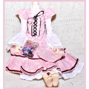 BJD Volks Super Dollfie SDGr SD13 Girl Dealer Made Pink Dress Petticoat Outfit